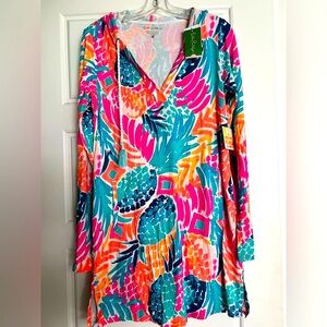 🍍 NWT Lilly Pulitzer Rylie Cover Up - size M - Goombay Smashed 🍍